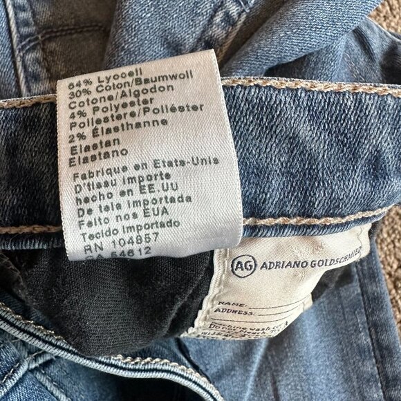 Adriano Goldschmied The Prima Mid-Rise Cigarette Jeans Medium Wash Size 27 Women - Picture 9 of 11